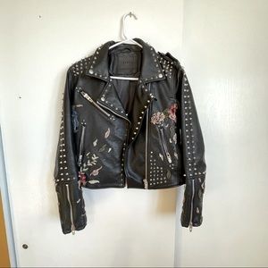 Blank NYC Leather Studded Jacket Size M